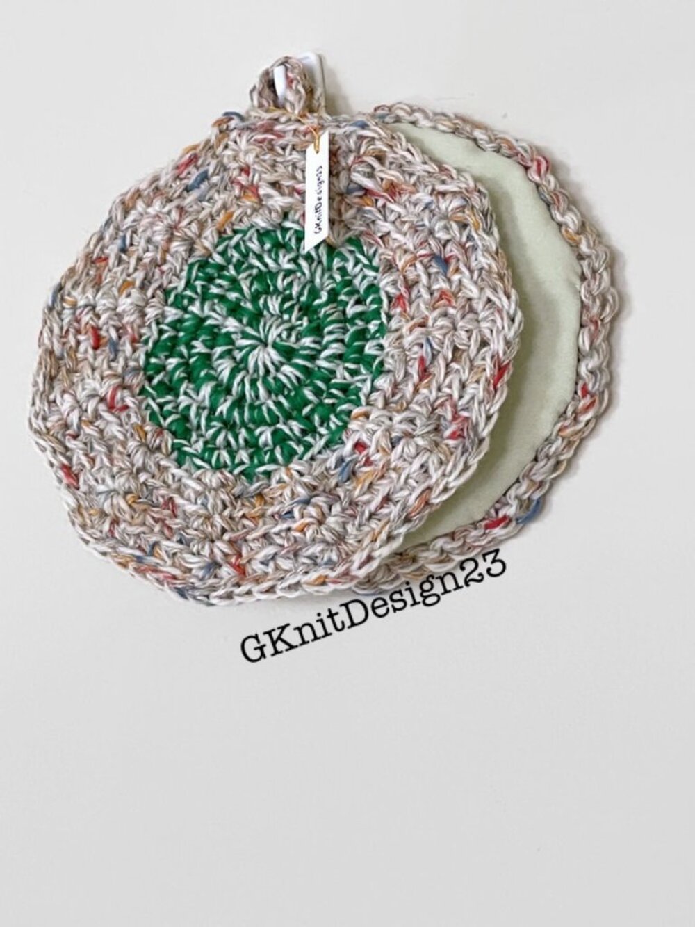 Crochet Pot Holders, Handmade Farmhouse Pot Holders, Trivet Set